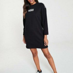Black Checkerboard Vans Sweater Dress